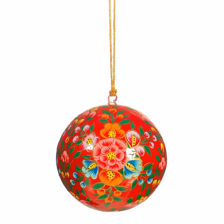 Julgranskula med blommor, Kashmiri