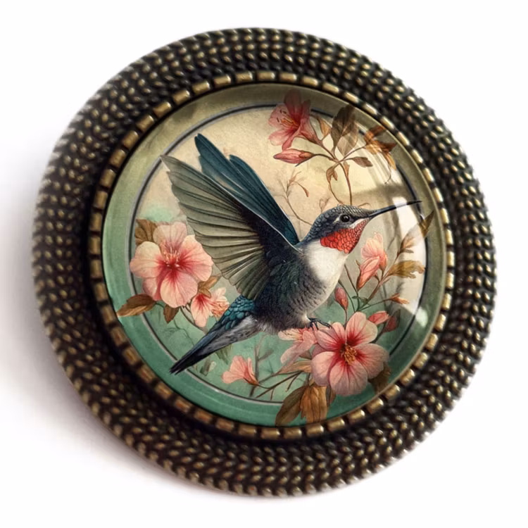 Brosch – Kolibri, Art Nouveau