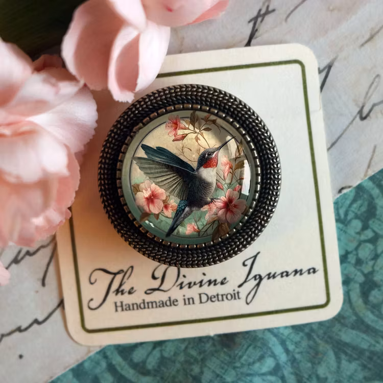 Brosch – Kolibri, Art Nouveau