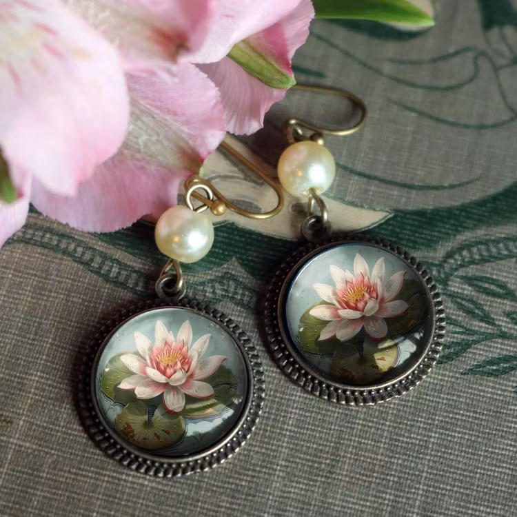 Örhängen, krok – Näckros