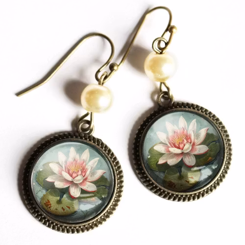 Örhängen, krok – Näckros