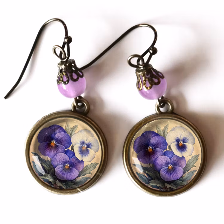 Örhängen, krok – Penséer