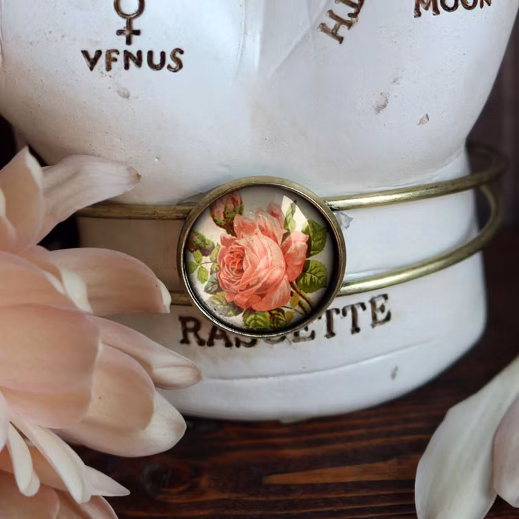 Manschettarmband – Victoriansk ros