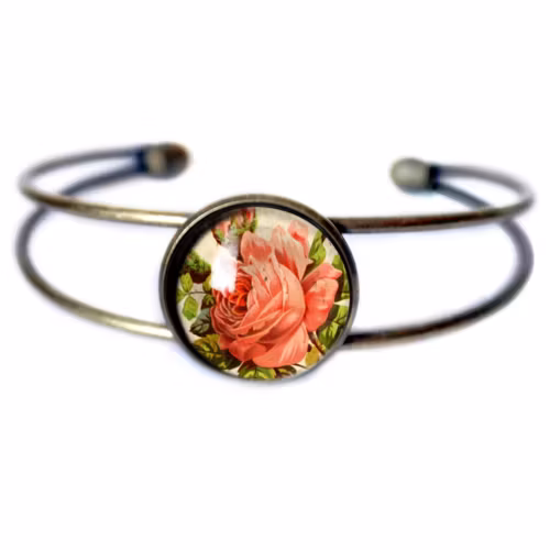 Manschettarmband – Victoriansk ros