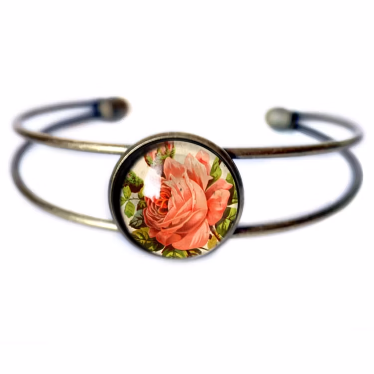 Manschettarmband – Victoriansk ros