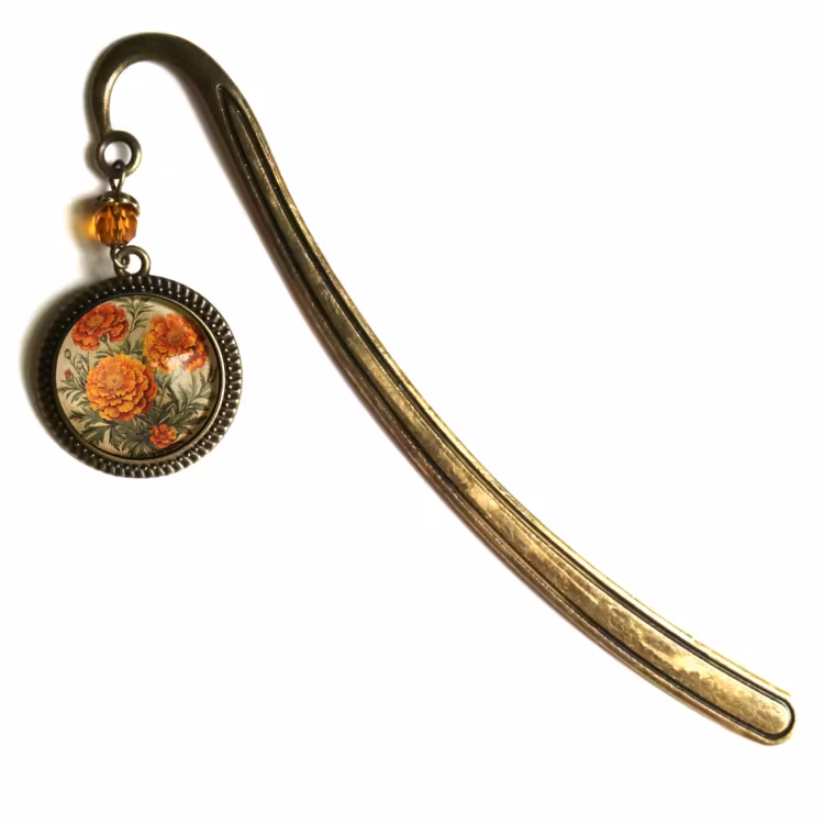Bokmärke, book hook – Tagetes