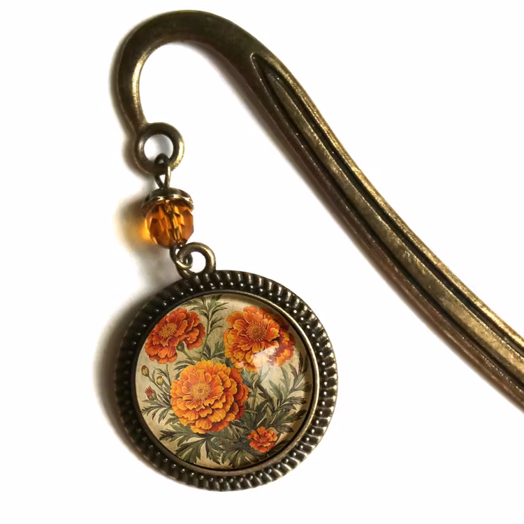 Bokmärke, book hook – Tagetes