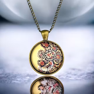 Halsband – Orientaliskt matta, brons