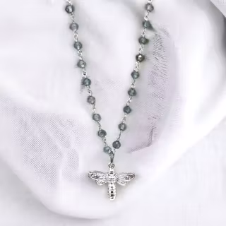 Halsband – Bi & blå apatit