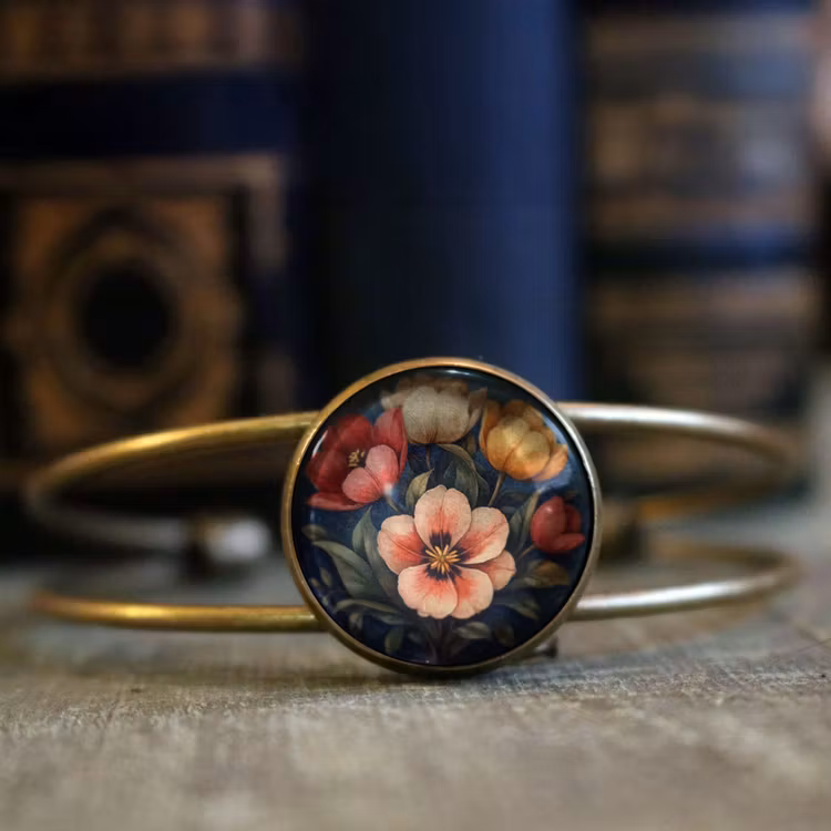 Manschettarmband – Stämningsfulla tulpaner