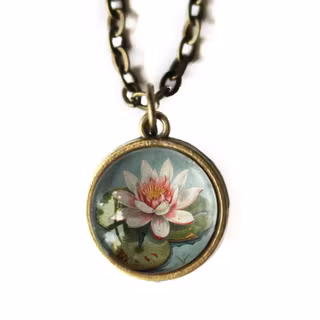 Halsband, dubbelsidig berlock – Näckros