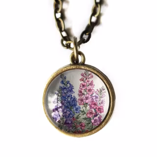 Halsband, dubbelsidig berlock – Riddarsporre