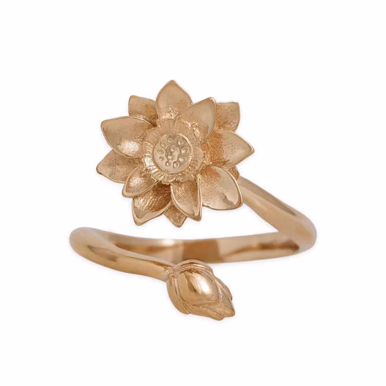 Ring – Näckros, brons