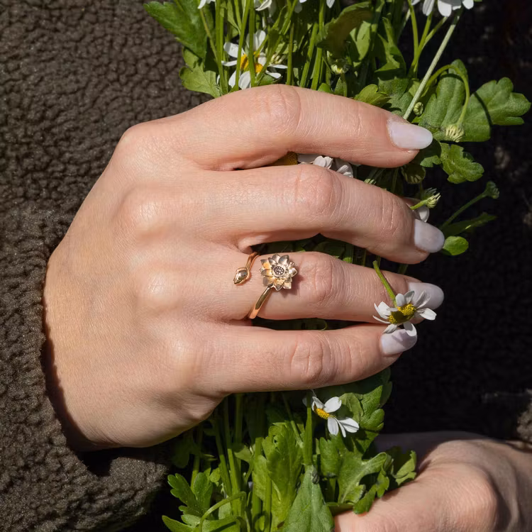 Ring – Näckros, brons