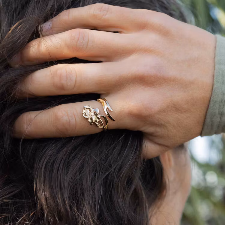 Ring – Iris, brons