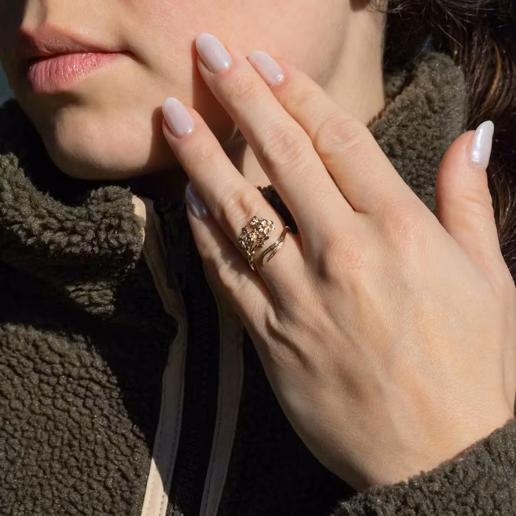 Ring – Narciss, brons