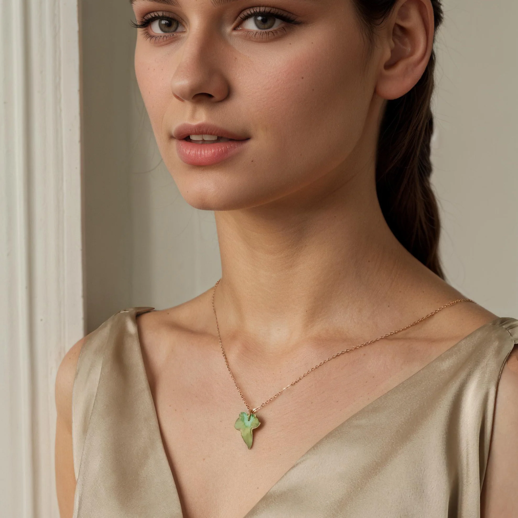 Halsband – Murgröna, olivgrön