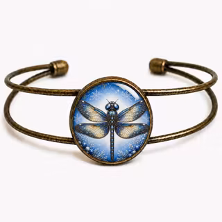 Manschettarmband – Trollslända, vinter