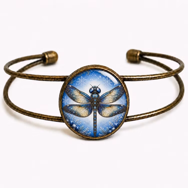 Manschettarmband – Trollslända, vinter