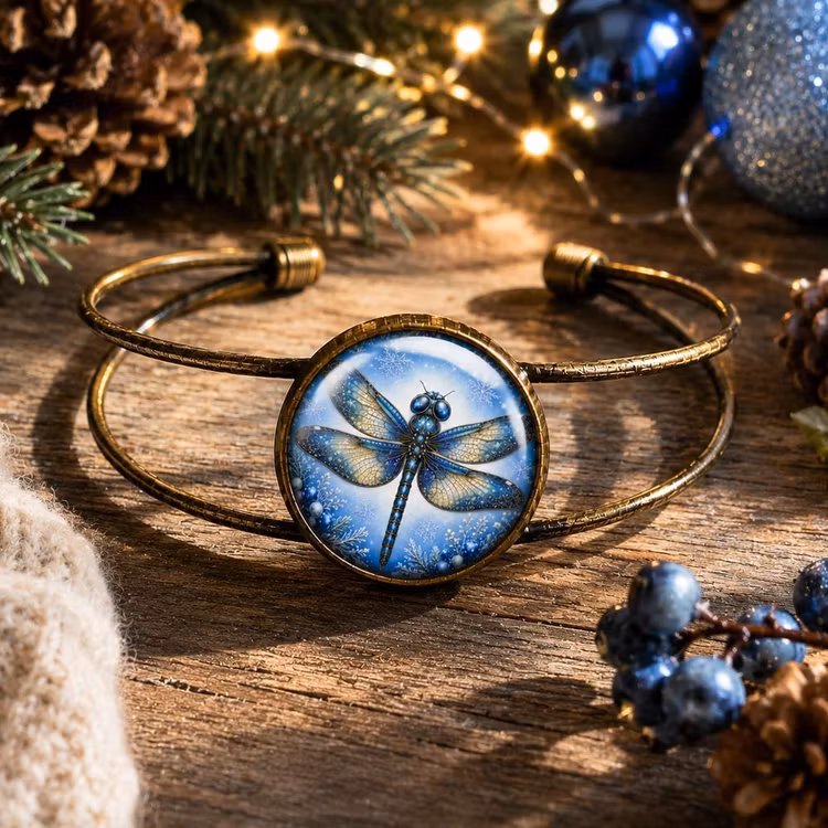 Manschettarmband – Trollslända, vinter