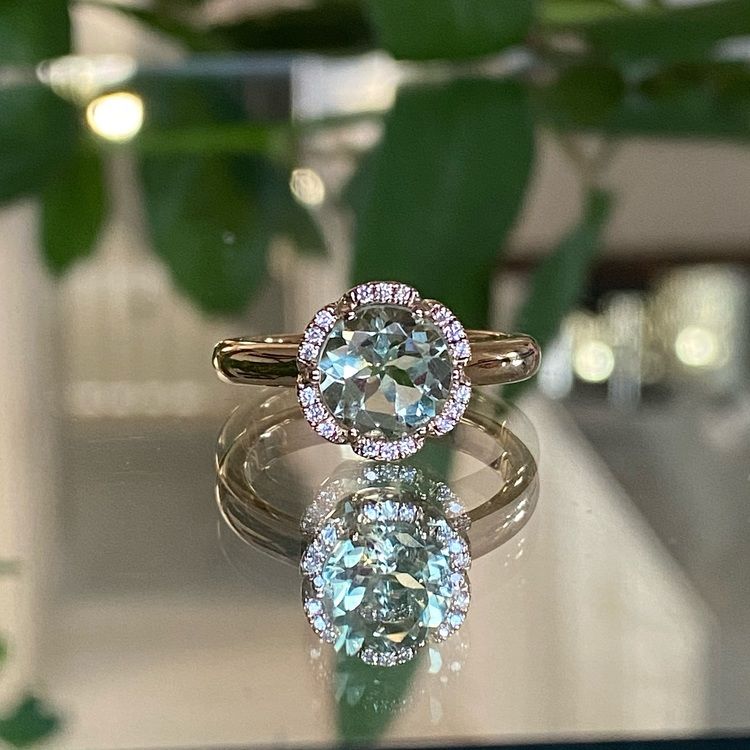 FLORAL BY Sofia Falk RING - Prasiolit