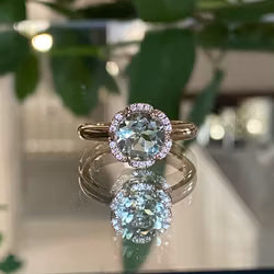 FLORAL BY Sofia Falk RING - Prasiolit