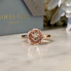 FLORAL BY Sofia Falk RING - Morganit