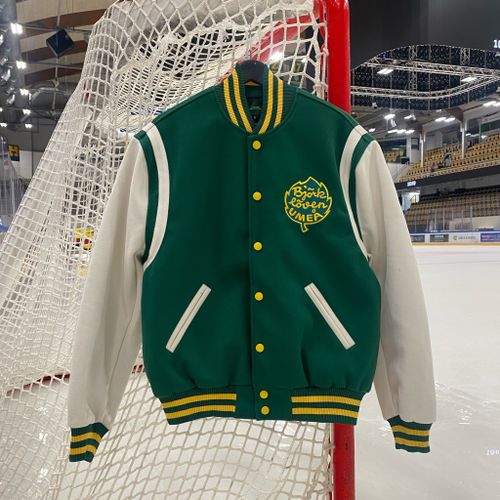 COLLEGEJACKA RETRO GRÖN