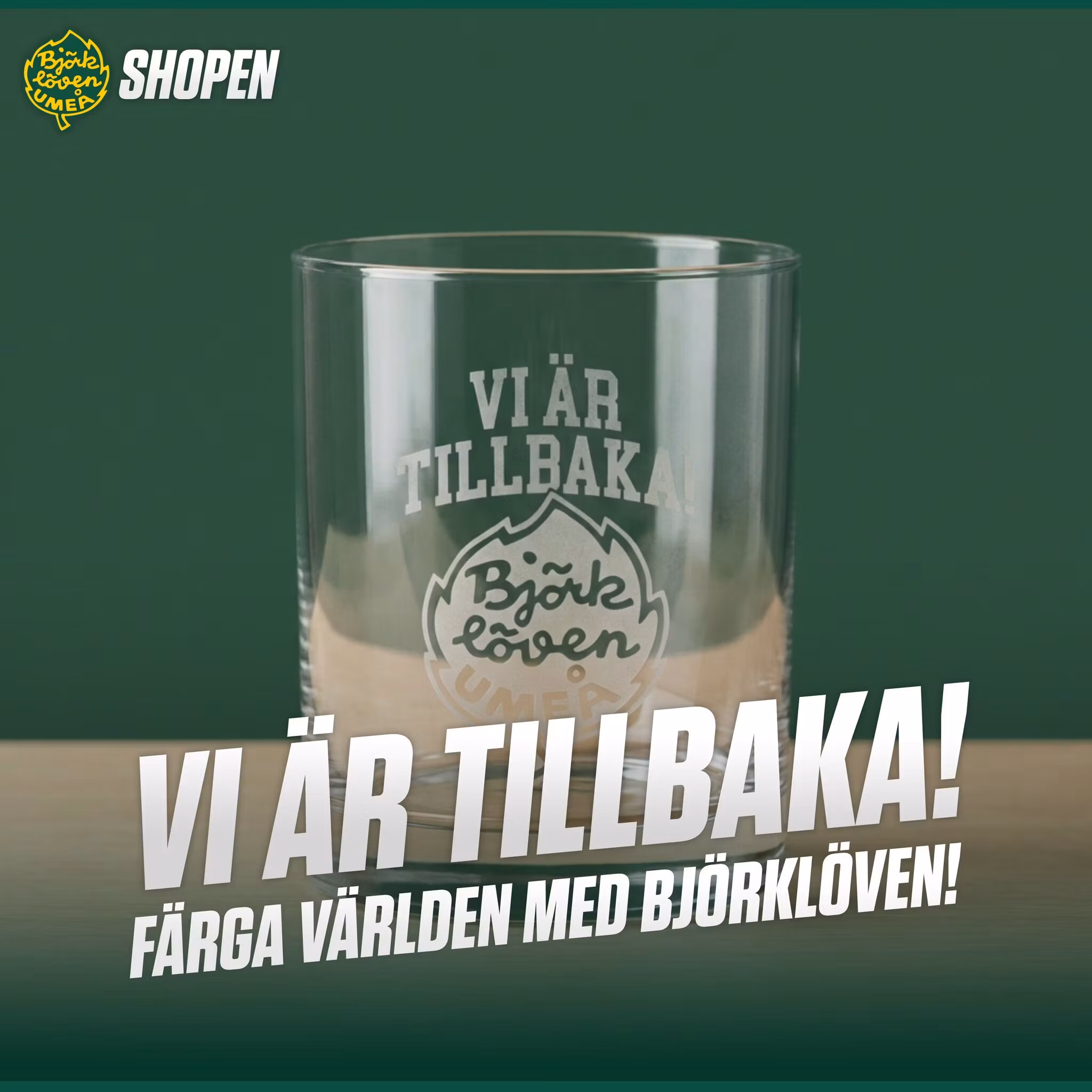 WHISKEYGLAS VI ÄR TILLBAKA 1-ST