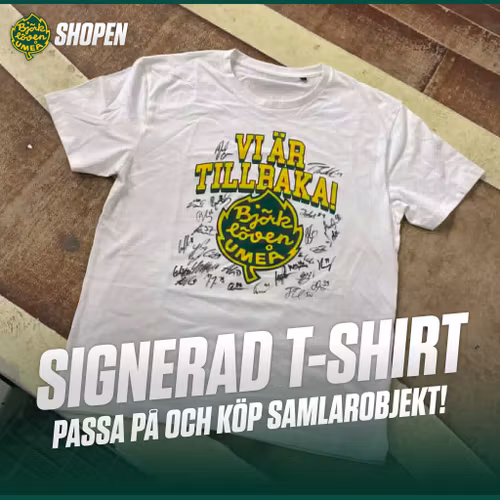 SIGNERAD VI ÄR TILLBAKA TEE