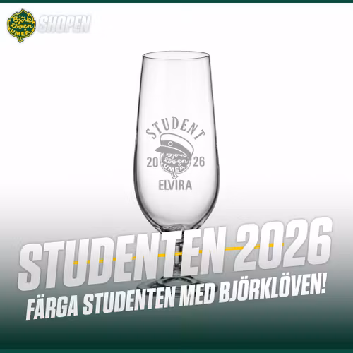 ÖLGLAS PERSONLIG GRAVYR STUDENTEN