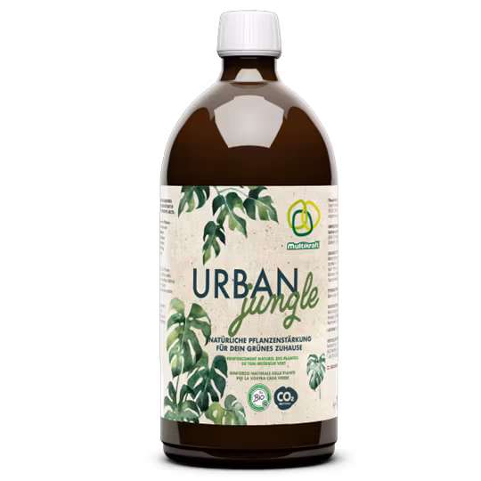 Urban Jungle består av Effektiva Mikroorganismer, fermenterade plantextrakt och mikronäringsämnen som tillsammans ger växterna ett starkare immunförsvar.