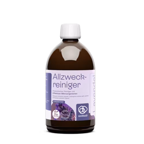Allrengöring Lavendel med Effektiva Mikroorganismer rengör alla ytor i hemmet med långtidsverkan. Ger en mild och angenäm lavendeldoft.