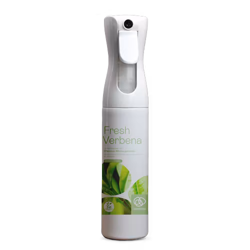Fresh Verbena spray 300 ml innehåller Effektiva Mikroorganismer som är bra på att ta bort dålig lukt och ger en fräsch inomhusmiljö snabbt.