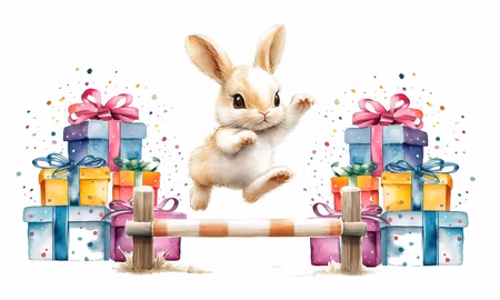 Fyndlåda Kanin - 40st Pinne & Uppklassning