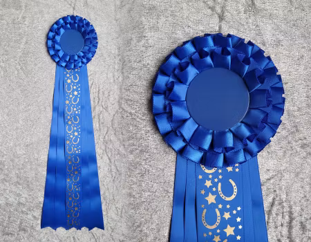 Hästskor + stjärnor, Royalblå - L2012a