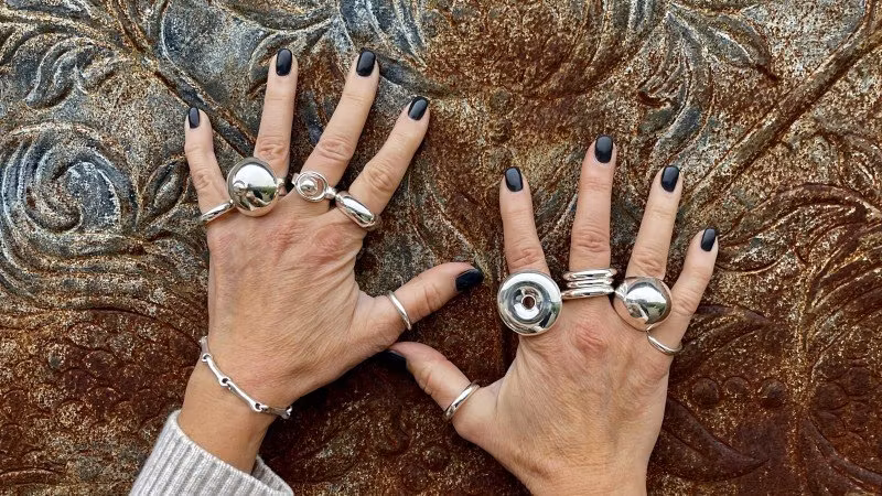 STORA silverringar