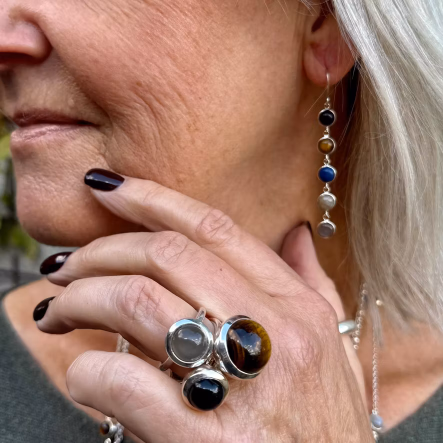 Ring HOLI Small Grey moonstone
