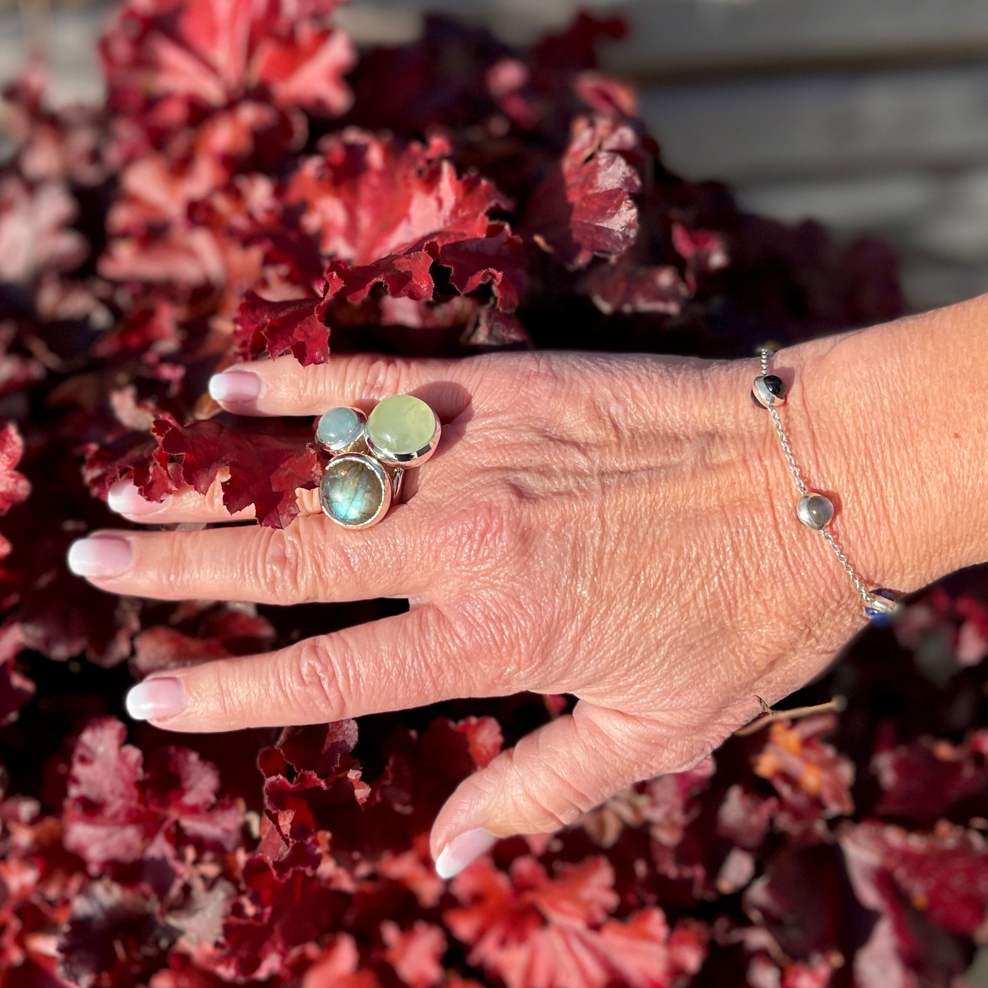 Ring HOLI Liten Akvamarin