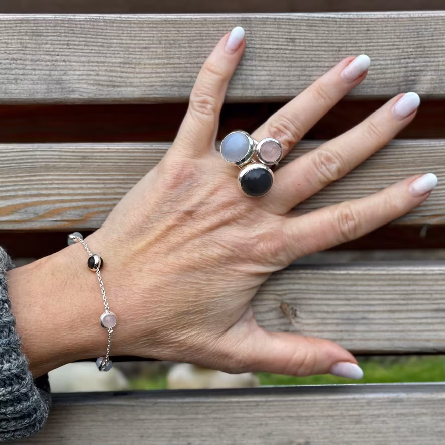 Ring HOLI Liten Rosenkvarts