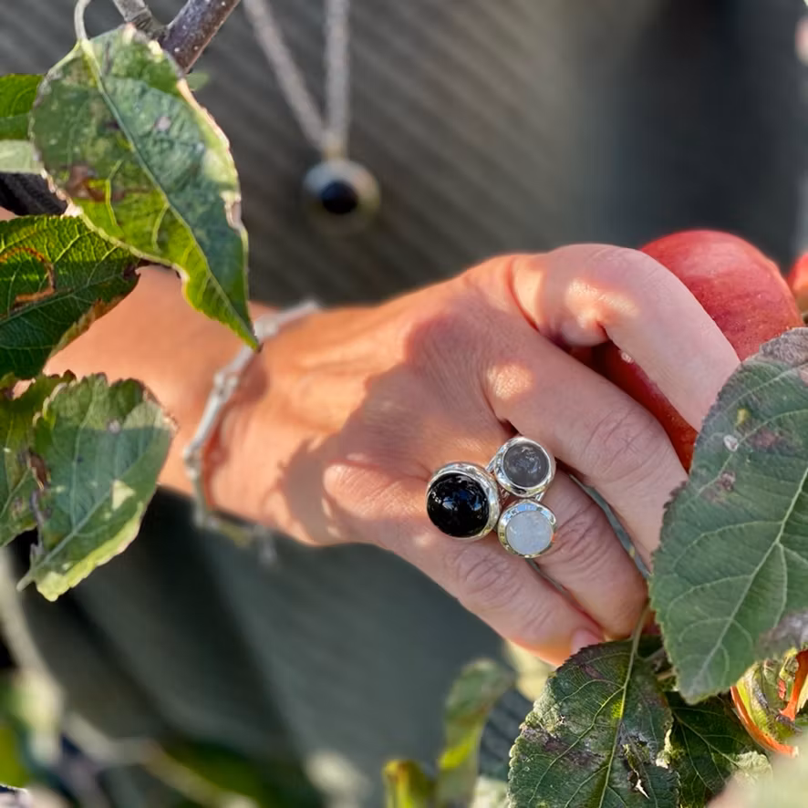 Ring HOLI Big black Onyx