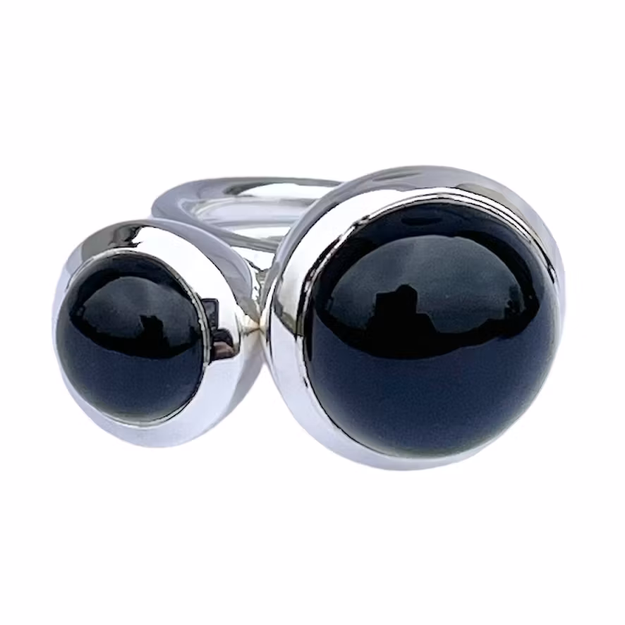 Ring HOLI Big black Onyx