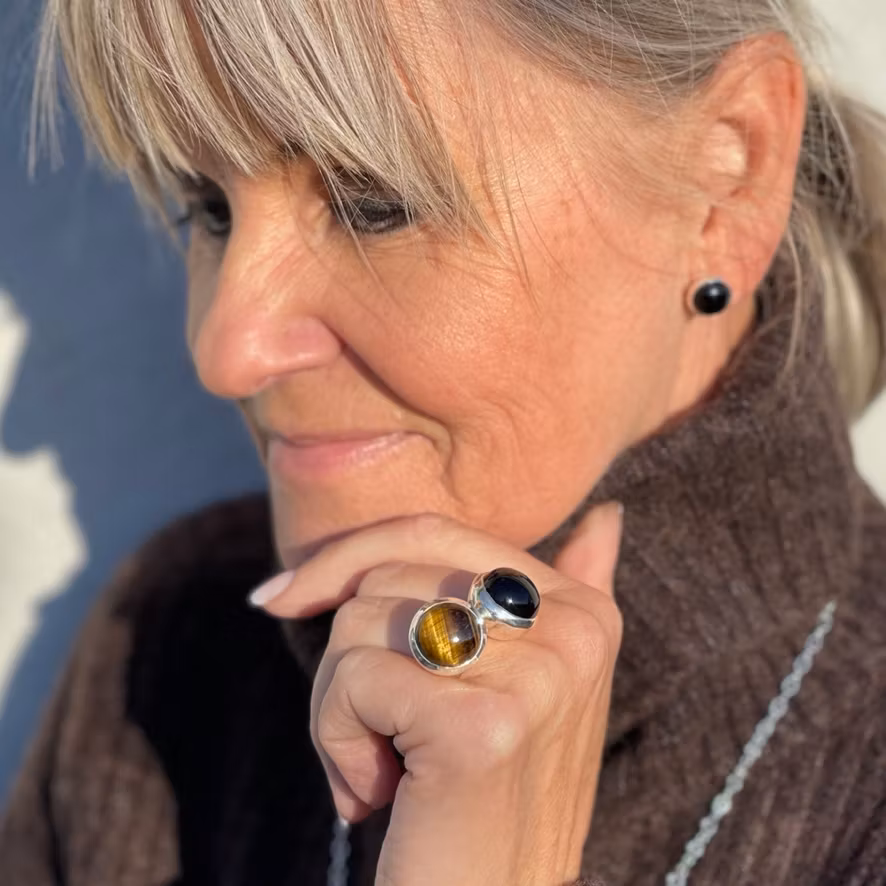 Ring HOLI Big black Onyx