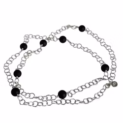 Silver necklace DROPJE