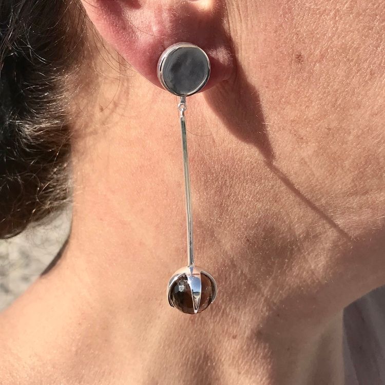 Pendant CLAW with Smokey Quartz