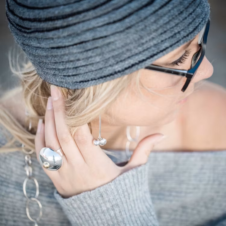 Stor silverring. Big silver ring