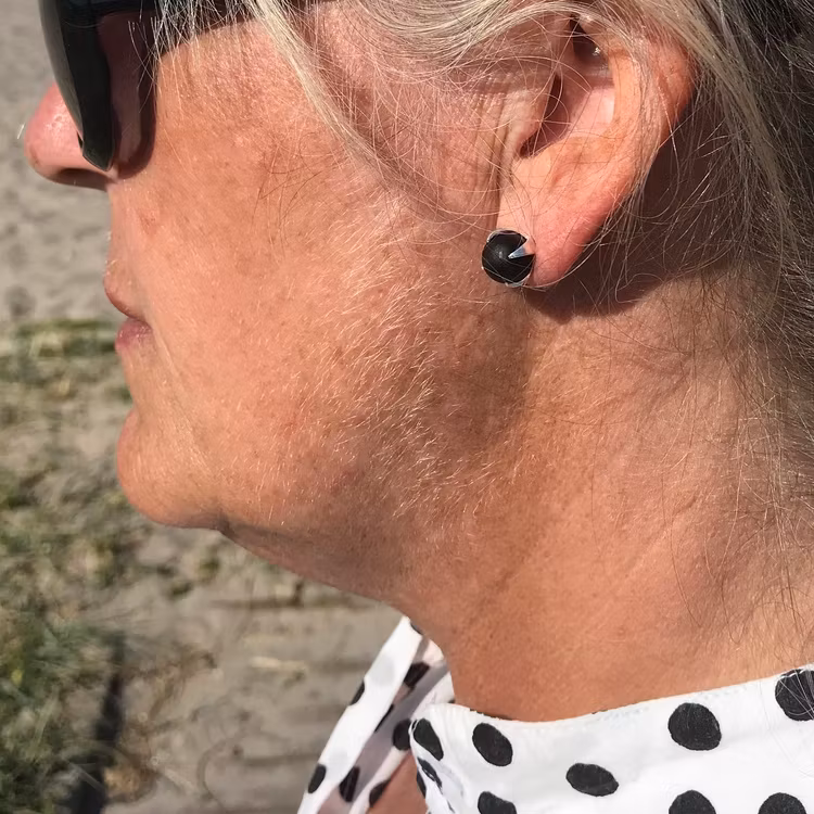 Earrings CLAW with ONYX