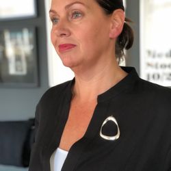 Silver brooch LA MOULE