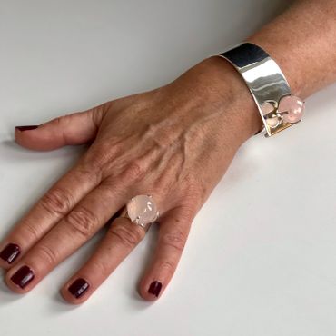 Armband TUX med rosenkvarts