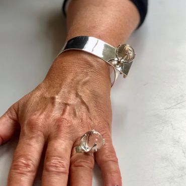 Armband TUX med bergskristall